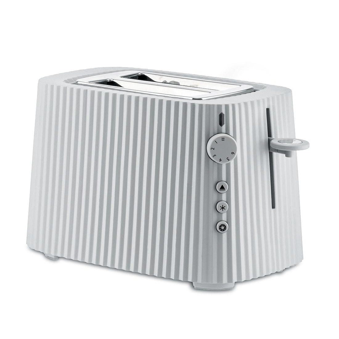 Alessi - Plissé Toaster - weiß/LxBxH 34x18x25cm/mit EU Stecker von Alessi