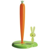 Alessi Küchenrollenhalter grün H. 34 cm Bunny & Carrot von Alessi