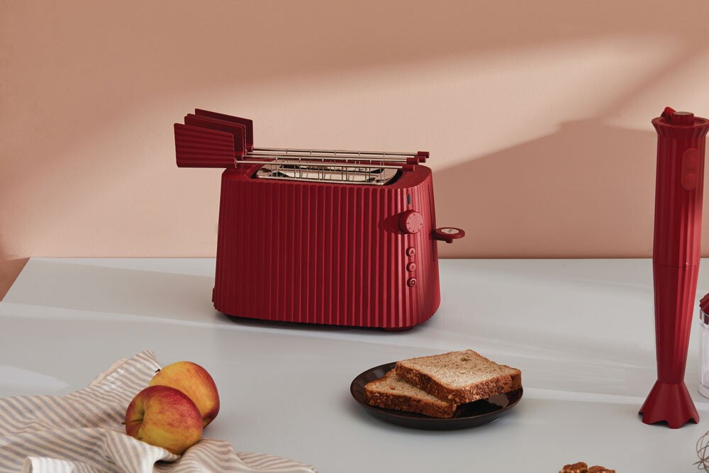 Alessi Toaster 850 W Plissé rot von Alessi