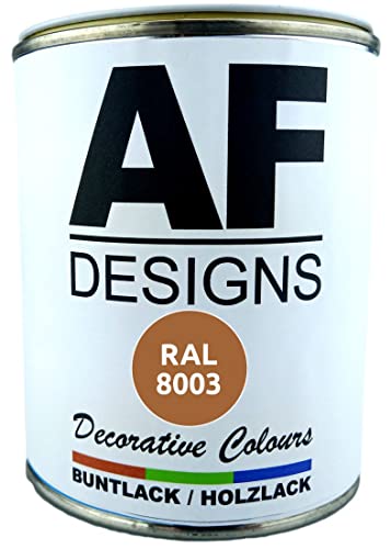 Alex Flittner Designs Buntlack Holzlack RAL8003 auf Wasserbasis 750ml glänzend Innen Aussen Möbel von Alex Flittner Designs