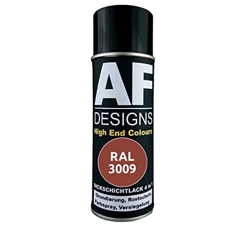 Alex Flittner Designs Rostschutzlack 4in1 RAL 3009 Oxidrot Metall Schutzlack Spray Rostschutzfarbe Sprühdose von Alex Flittner Designs