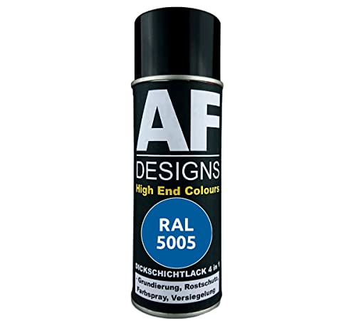 Alex Flittner Designs Rostschutzlack 4in1 RAL 5005 Signalblau Metall Schutzlack Spray Rostschutzfarbe Sprühdose von Alex Flittner Designs