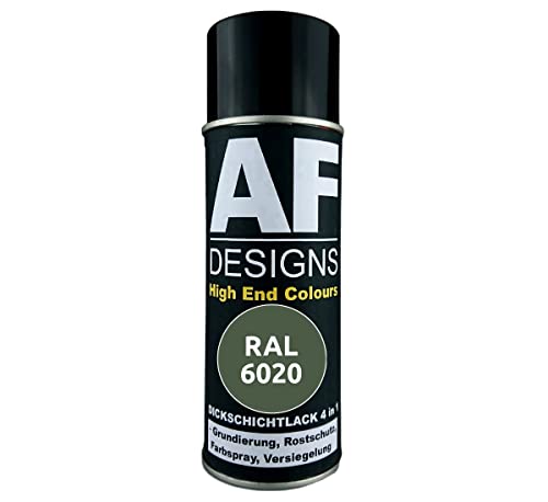 Alex Flittner Designs Rostschutzlack 4in1 RAL 6020 Chromoxidgrün Metall Schutzlack Spray Rostschutzfarbe Sprühdose von Alex Flittner Designs