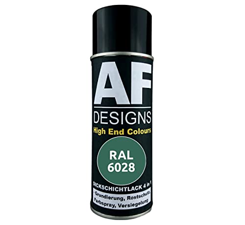 Alex Flittner Designs Rostschutzlack 4in1 RAL 6028 Kieferngrün Metall Schutzlack Spray Rostschutzfarbe Sprühdose von Alex Flittner Designs