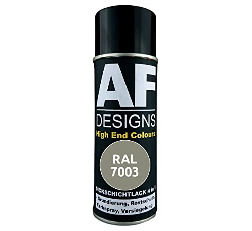 Alex Flittner Designs Rostschutzlack 4in1 RAL 7003 Moosgrau Metall Schutzlack Spray Rostschutzfarbe Sprühdose von Alex Flittner Designs