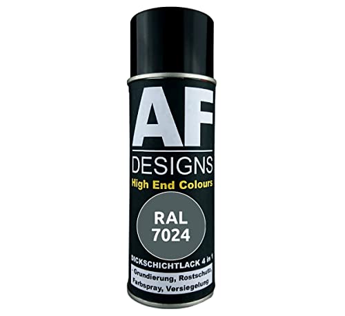 Alex Flittner Designs Rostschutzlack 4in1 RAL 7024 Graphitgrau Metall Schutzlack Spray Rostschutzfarbe Sprühdose von Alex Flittner Designs