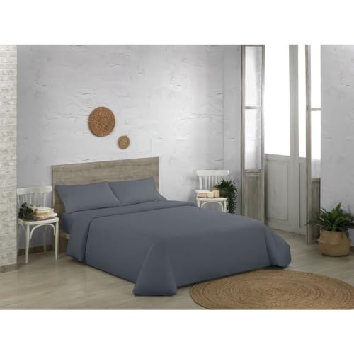 Alexandra House Living Bettbezug QUTUN Dunkelgrau, 240 x 220 cm von Alexandra House Living