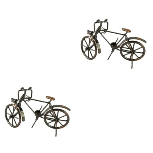 Alipis 2 Stück Vintage Fahrradschmuck Metallmodell Eisen Fahrradmodell Vintage Modell Handwerk Retro Desktop Dekoration von Alipis