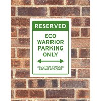 Achtung Elektroauto-Parkplatz Nur Schild Lustiger Scherz-Aufkleber Wand Garage Fahrzeug Ev Ladegerät Retro Vintage Reserviert Eco Krieger von AllClassicGifts