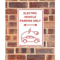 Achtung Elektroauto-Parkplatz Nur Schild Lustiger Scherz Aufkleber Wand Garage Fahrzeug Ev Ladegerät Retro Vintage Reserviert von AllClassicGifts