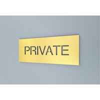Privates Schild Für Bürotüren. Geben Sie Kein Zeichen Ein. Private Eingangsbeschilderung. Hinweisschilder Fürs Geschäft von AllVividArt