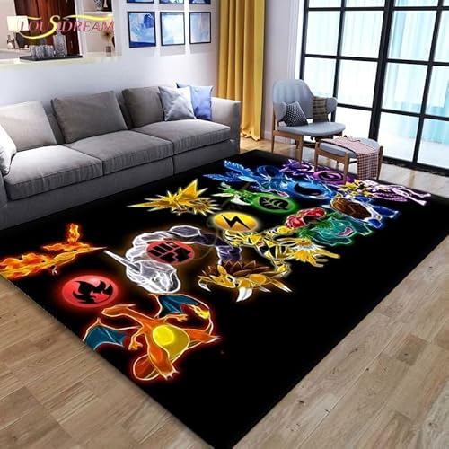 Allenada Teppich, 3D-Druck-Anime Cartoon, Teppich, Bodenmatte, Rechteckig, Für Wohnzimmer, Schlafzimmer (A1343), 60 X 90 cm von Allenada