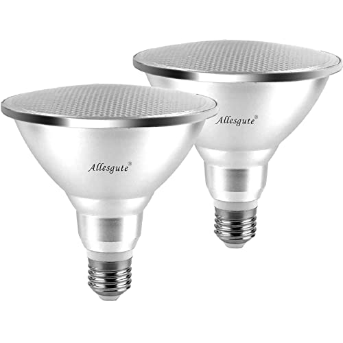 Allesgute LED PAR38 E27 Birne Lampe 15W Glühbirne Reflektorlampe 230V Warmweiß 3000K Strahler Leuchtmittel Eqv 150W Halogen Nicht Dimmbar,2-Stück von Allesgute