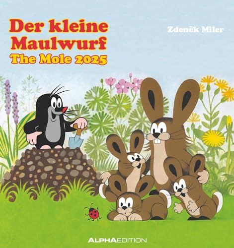 Alpha Edition - Der kleine Maulwurf 2025 Postkartenkalender, 16x17cm, Kalender mit schönen Illustrationen von Zdenek Miler, Postkarten zum Heraustrennen, zum Aufhängen oder Aufstellen: The Mole von Alpha Edition