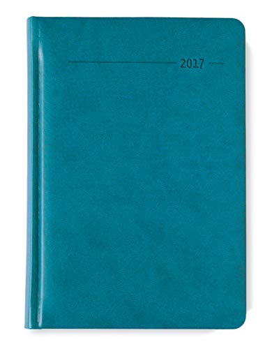 Buchkalender Tucson türkis 2024 - mit Registerschnitt - Büro-Kalender A5 - 1 Tag 1 Seite - 416 Seiten - Tucson-Einband - Alpha Edition von Alpha Edition