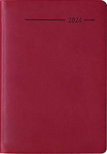 Taschenkalender Buch Tucson rot 2024 - Büro-Kalender - 8x11,5 cm - 1 Woche 2 Seiten - 144 Seiten - Notiz-Heft - Alpha Edition von Alpha Edition