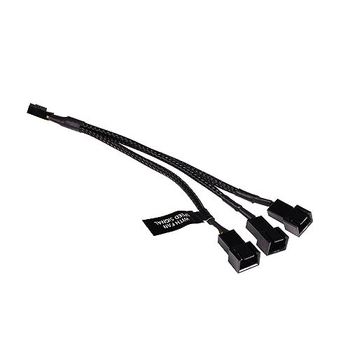 Alphacool 1891Y-Splitter 3-Pin auf 3x 3-Pin 15cm Kabel Modding gesleevt schwarz von Alphacool