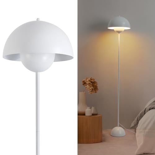 Alpinaluz Stehleuchte mit gewölbtem Parabolschirm: Klassisch, modern und nordisch, ideal für Wohnzimmer und Esszimmer mit E27-Sockel (Weiß) Alpinaluz Stehleuchte mit gewölbtem Parabolschirm: Klassisch, modern und nordisch, ideal für Wohnzimmer und Esszimmer mit E27-Sockel (Weiß) von Alpinaluz