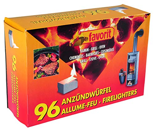 Favorit Anzündwürfel weiß, 96 Stück – Anzünder für Kamin, Grill und Ofen – 1247 von Alschuh