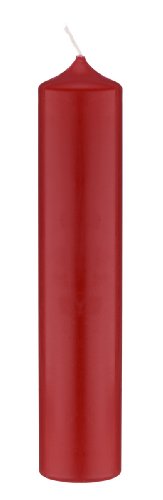 Kaminkerze getaucht Rot 80/200 von Altarkerzen Farbe