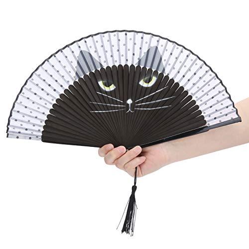 Alvinlite Handfächer, Faltfächer Handfächer, Katzenkätzchen-Fächer Im Japanischen Stil, Vintage-Handfächer Für Männer/Frauen, Festival, Tanz, Geschenk, Aufführung, Dekorationen von Alvinlite