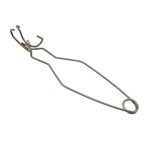 Amagogo Tiegelzange, tragbar, langlebig, Gießerei-Zange, Schmuckherstellung, Werkzeug, Schmelzschale, Halter, Schmelzschale, Klemmzange, Verfeinerung 25 cm Metall von Amagogo