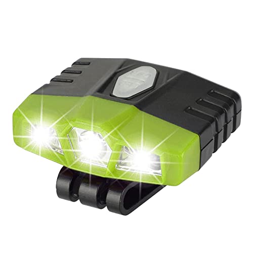 LED COB Kappe Stirnlampe Taschenlampe USB Wiederaufladbare Lampe Jagdlicht, Grün von Amagogo