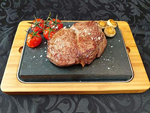 Amania Trading Ltd 1 x Higoshi Hot Stone - Steak Kochstein - Hibachi Grill Lava Brutzelplatte von Amania Trading Ltd