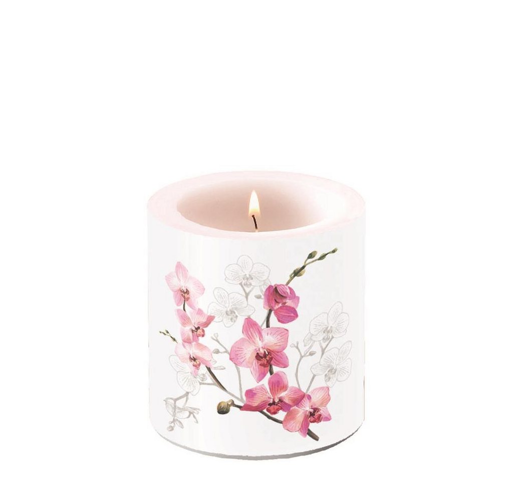 Ambiente Papierserviette Kerze klein – Candle small – Format: Ø 7,5 cm x 9 cm – Brenndauer: 35 von Ambiente