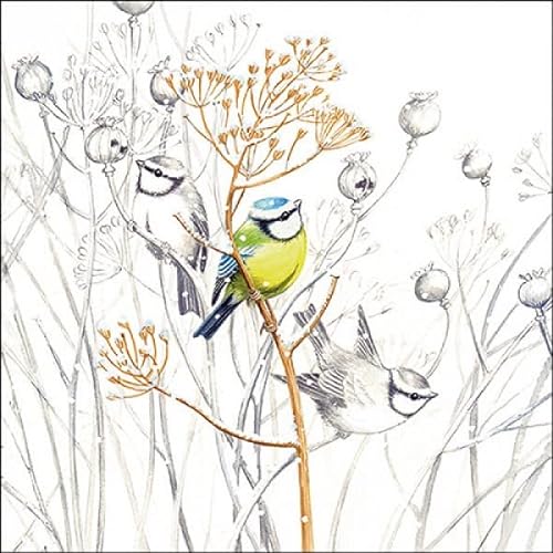 Ambiente - Weihnachten Papierservietten - Sweet little Bird / Vogel, Schnee, Winter - 33 x 33cm von Ambiente