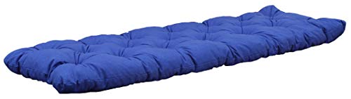 Ambientehome Auflage 3er Bankkissen Bankauflage Polsterkissen, 150 x 50 x 8 cm, blau von AMBIENTE HOME