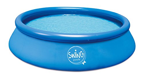 Ambientehome Quick Up Easy Aufstellpool, blau, 244 x 244 x 76 cm, 2388 L, 26007 von AMBIENTE HOME