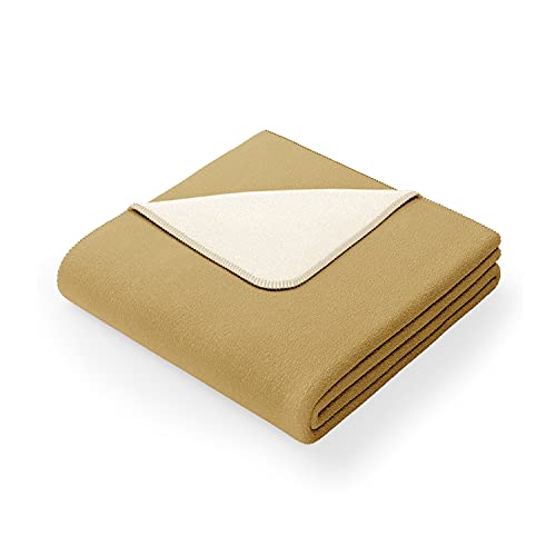 AmeliaHome Kuscheldecke 150x200 cm Decke mit Rand Tagesdecke aus Baumwolle Virkkuu Senfgelb Ecru AmeliaHome Kuscheldecke 150x200 cm Decke mit Rand Tagesdecke aus Baumwolle Virkkuu Senfgelb Ecru von AmeliaHome