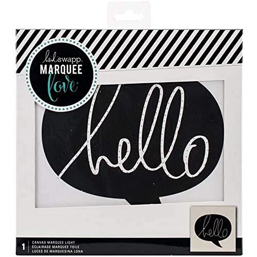 American Crafts Heidi Swapp 10268595 Schablone zum Festzelt Love KEHLKOPFSPIEGEL canvas-hello 9 Zoll x 9 Zoll x 1, andere, mehrfarbig von American Crafts