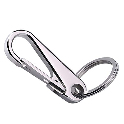 Amosfun Auto Schlüsselbund Edelstahl Keychain Karabiner Clip Key Ring Schnell Snap Haken Schlüssel Halter für Auto Business Männer Frauen Geschenk von Amosfun