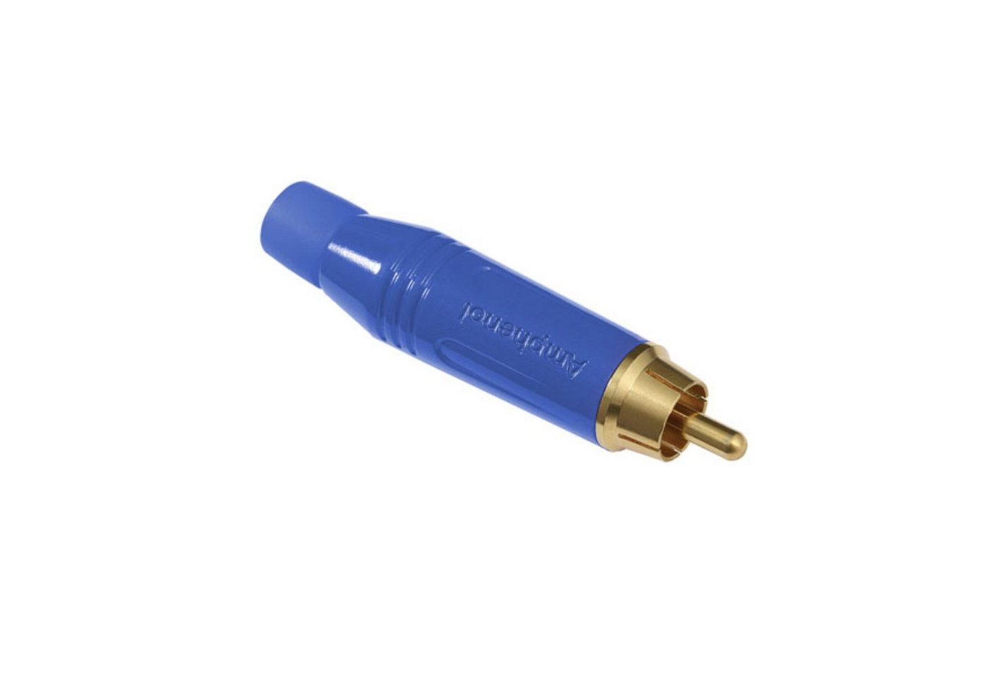Amphenol Cinch-Stecker, (Stecker & Adapter, Kabel-Stecker), ACPR-BLU Cinchstecker blau - Kabel Stecker von Amphenol