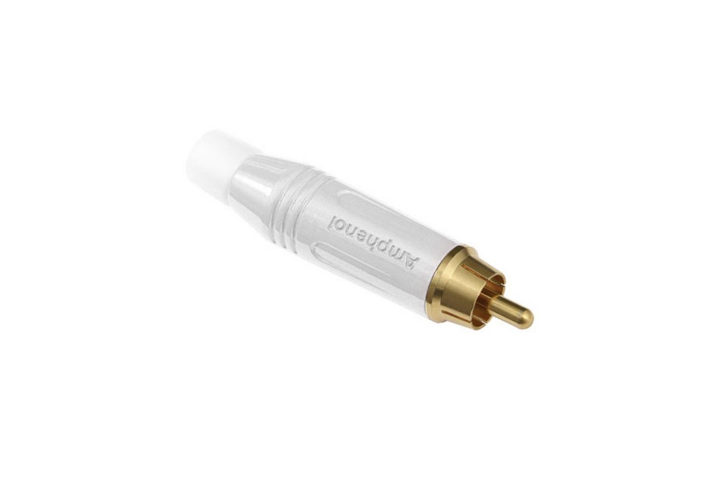 Amphenol Cinch-Stecker, (Stecker & Adapter, Kabel-Stecker), ACPR-WHT Cinchstecker weiß - Kabel Stecker von Amphenol