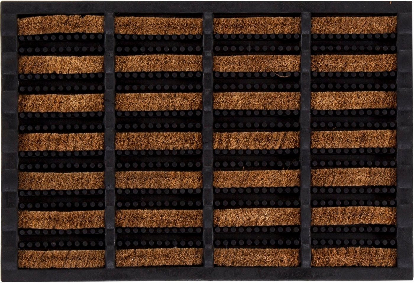 Fußmatte Robusta, Andiamo, rechteckig, Höhe: 30 mm, Schmutzfangmatte, mit Bürsten aus Kokos, In- und Outdoor geeignet von Andiamo