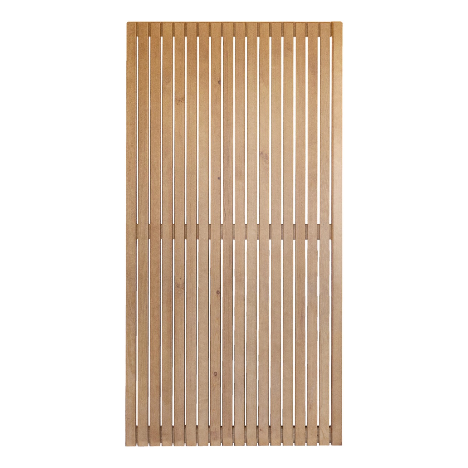 Andrewex Sichtschutzzaun-Element Quadra 90 cm x 180 cm Natur Lackiert von Andrewex