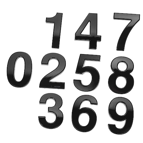 Angoily 10st 10cm Digitales Türschild Mailboxnummern Für Extern Mailbox-nummernzeichen 0-9 Nummer Postfachnummer Für Hotel 3d Selbstklebende Tür Reflektierend Abs Technische Kunststoffe von Angoily