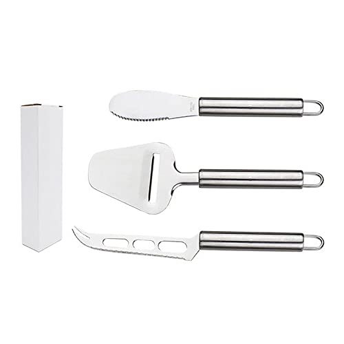 3 Stück Käsehobel Käsemesser Set - Butter Schneider Käseschneider Aus Edelstahl Käsemesser Set Cheese Slicer Für Weichkäse Schokolade Pizza von Anicy