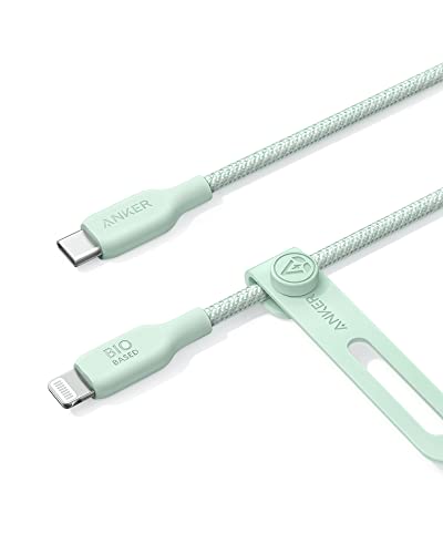Anker USB-C auf Lightning Ladekabel, 541 Bio-Nylon Ladekabel (Naturgrün, 90cm), MFi zertifiziert, Schnellladekabel für iPhone 14 Plus 14 14 Pro Max 13 13 Pro 12 11 X XS XR von Anker