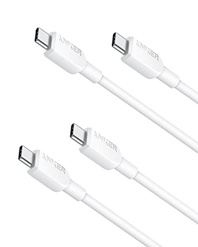 ANKER USB auf C Kabel, 310 USB C auf USB C Kabel (0,9m*2), (60W/3A) USB C Schnellladekabel für iPhone 15/15Pro, Samsung Galaxy S23, iPad Pro 2021, iPad Mini 6, iPad Air 4, MacBook Pro 2020 (USB 2.0) von ANKER