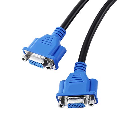 VGA-Splitter, DMS-59-Pin-Stecker auf 2 VGA-15-Pin-Splitter-Adapterkabel, EIN Anschluss für Zwei VGA-Ausgänge von Annadue