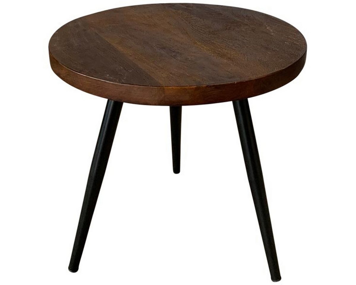 Annimuck Beistelltisch Tisch Puri, braun, Holz/Metall, 40x40x38 cm (1-St) von Annimuck