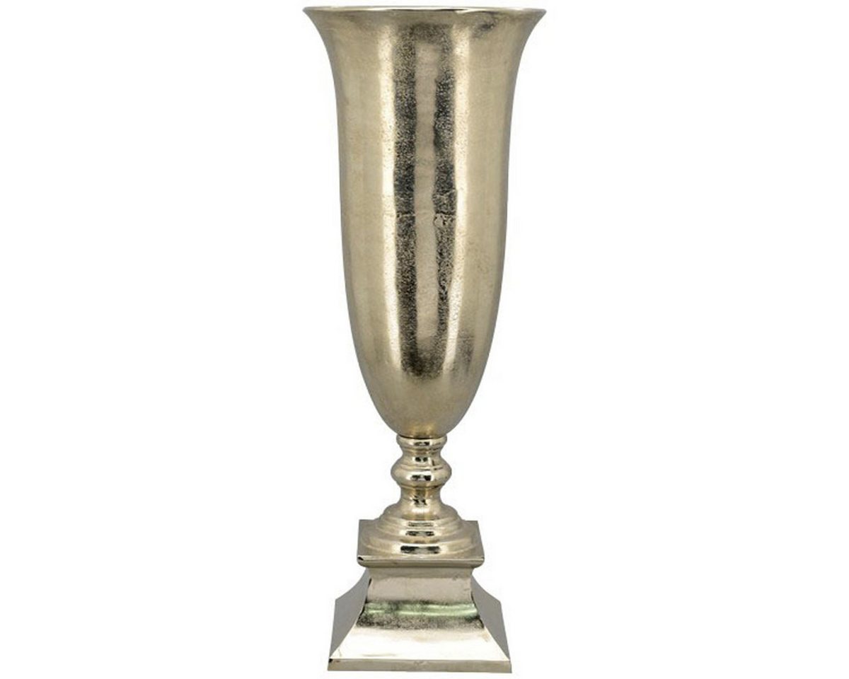 Annimuck Bodenvase Pokal GROS, Aluminium, 30x30x83 cm Bodenvase silber antik (1 St) von Annimuck