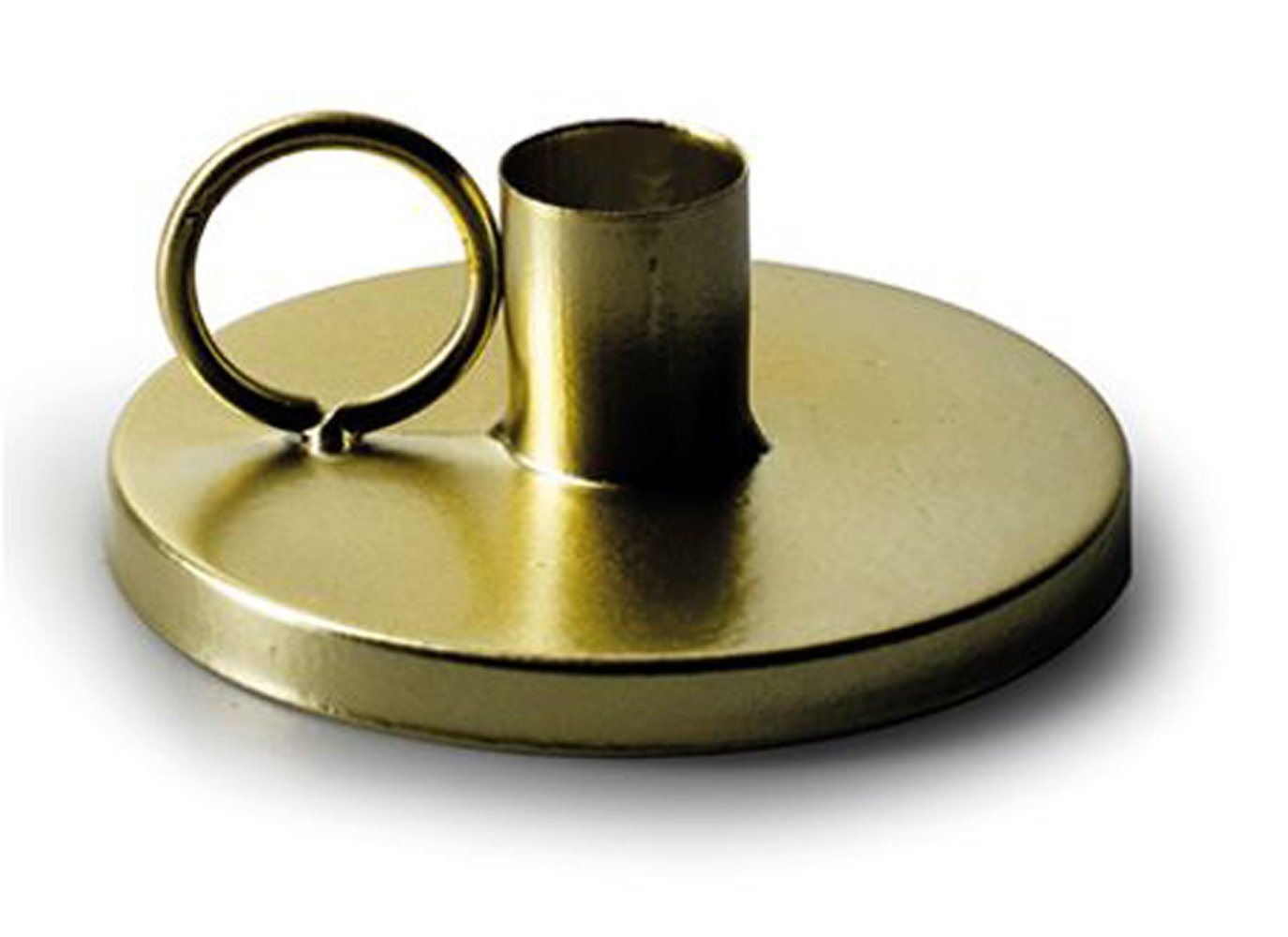 Annimuck Kerzenhalter Metall Kerzenhalter Layla gold für Stabkerzen Tafelkerzen D8 cm (1 St) von Annimuck