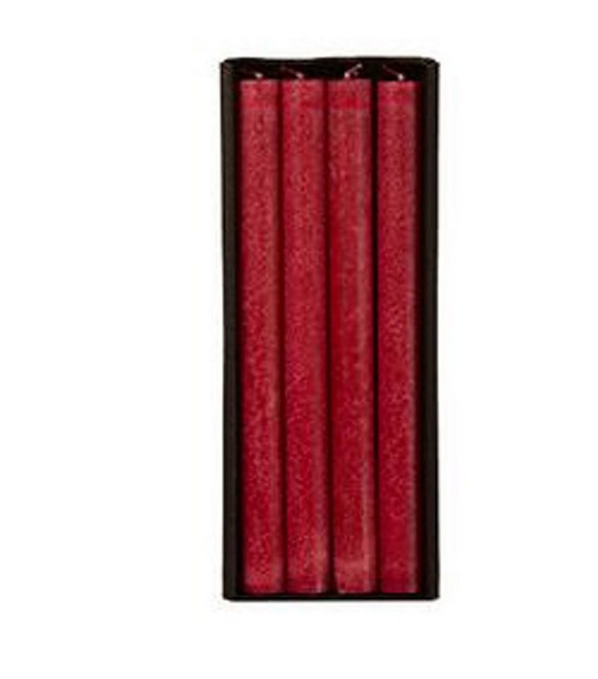 Annimuck Tafelkerze 4 x Mosaik Rustic Stabkerze 21 x 245 mm fuchsia (4-tlg) von Annimuck