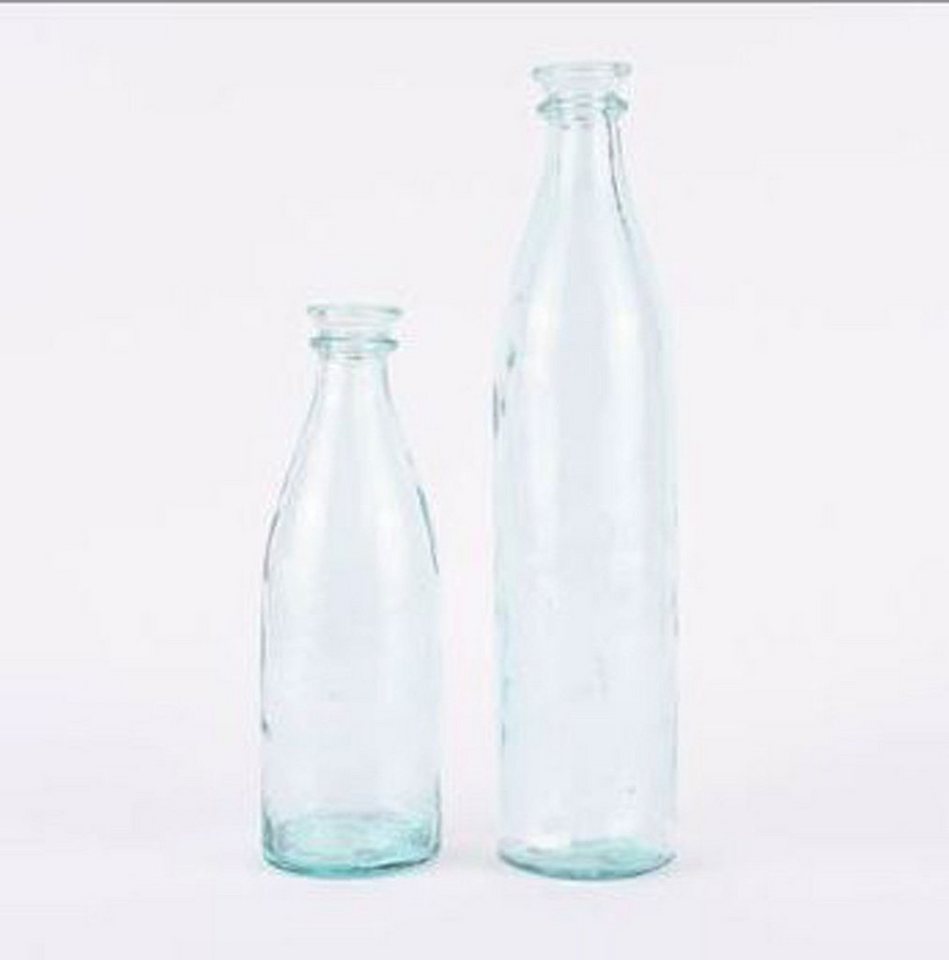 Annimuck Tischvase Bottle Flaschenvase massiv Glas H39 x 9 cm (1 St) von Annimuck