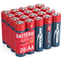 20x Ansmann Alkaline Batterie aa Mignon 1,5V - LR6 AM3 MN1500 (20 Stück) von Ansmann